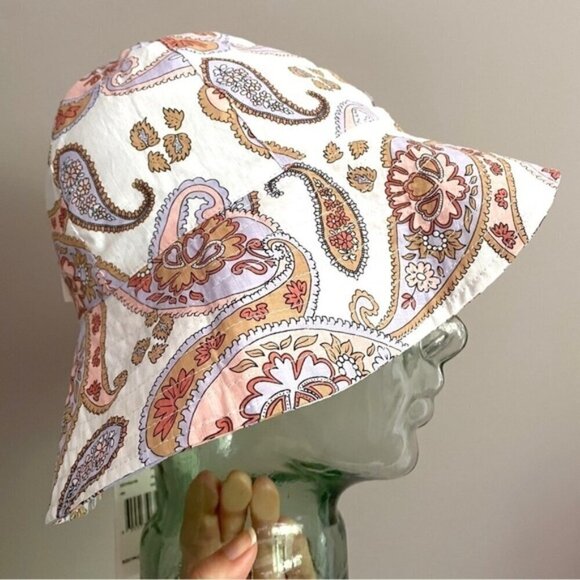 Seed Heritage Floral Paisley Bucket Hat - S/M, BNWTs - Picture 2 of 9